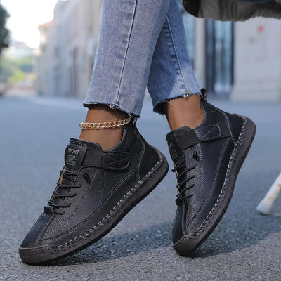 Baskets en cuir  – Confort et Élégance Décontractée