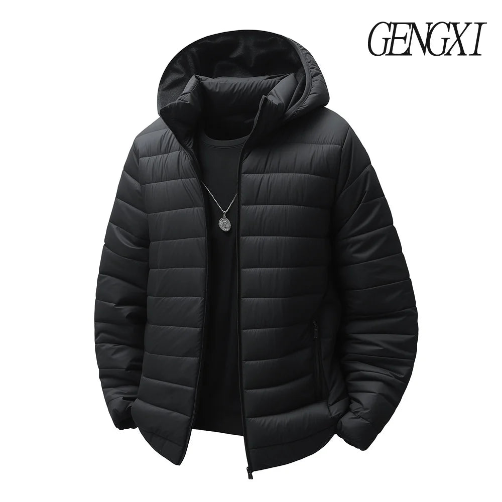 Coupe-vent Chaude Légère Veste tendance à capuche Veste de sport
